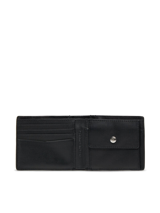 Calvin Klein Nagyméretű férfi pénztárca Calvin Klein Mono Hrdw Rfid Bifold W/Coin K50K511444 Fekete