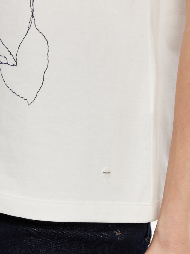 Olsen Olsen Camiseta 11105007 Blanco Relaxed Fit