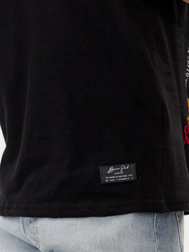 Brave Soul Brave Soul T-Shirt MTS-149TAKEAWAY Schwarz Straight Fit