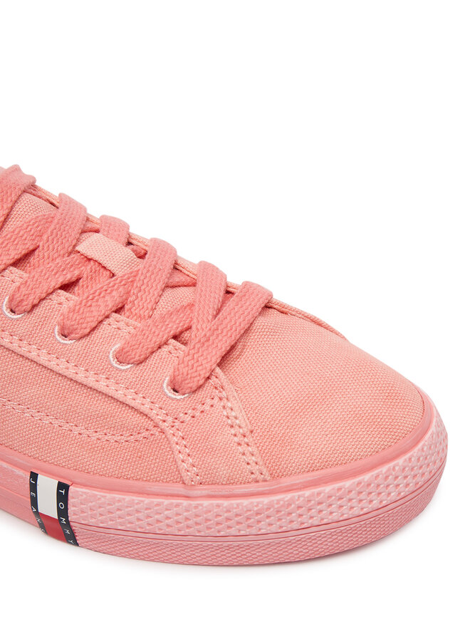 Tommy Jeans Sneakers aus Stoff Tommy Jeans Archive Vulc Y2K Washed Canvas EN0EN02957 Rosa