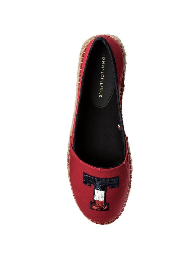 Tommy Hilfiger Espadrilles Tommy Hilfiger Th Sequins Espadrille FW0FW02412 Rot