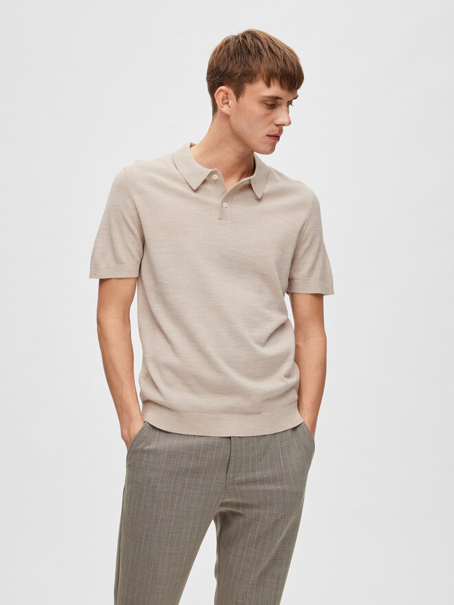 Selected Homme Selected Homme Polo majica 16088649 Bež