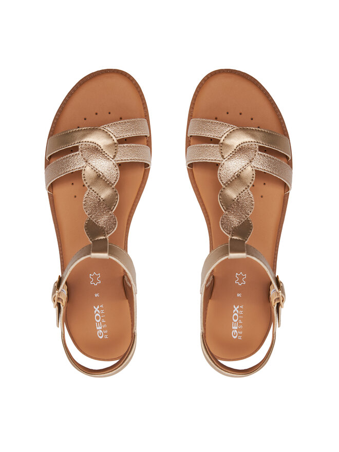 Geox Sandale Geox J Sandal Karly Girl J4535H 0NFQD C2010 D Zlatna