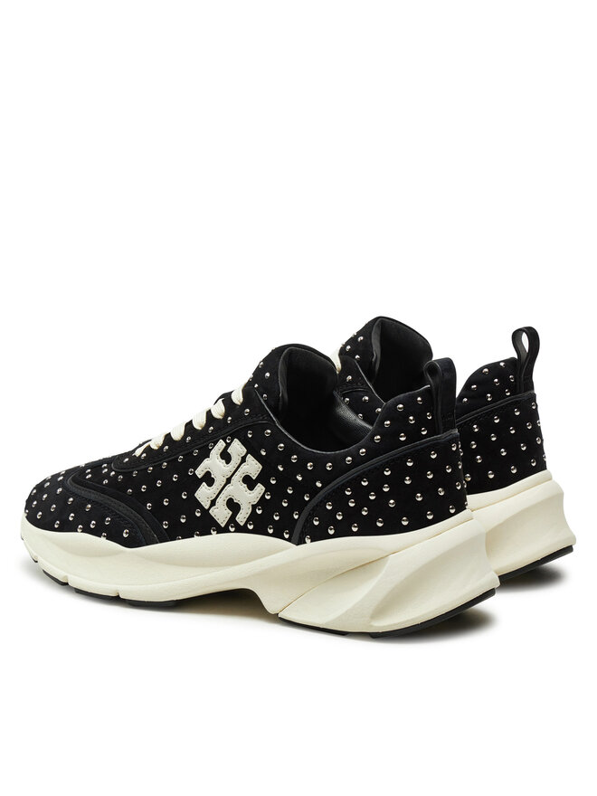 Tory Burch Sneakersy Tory Burch Good Luck Studded Trainer 161961 Czarny