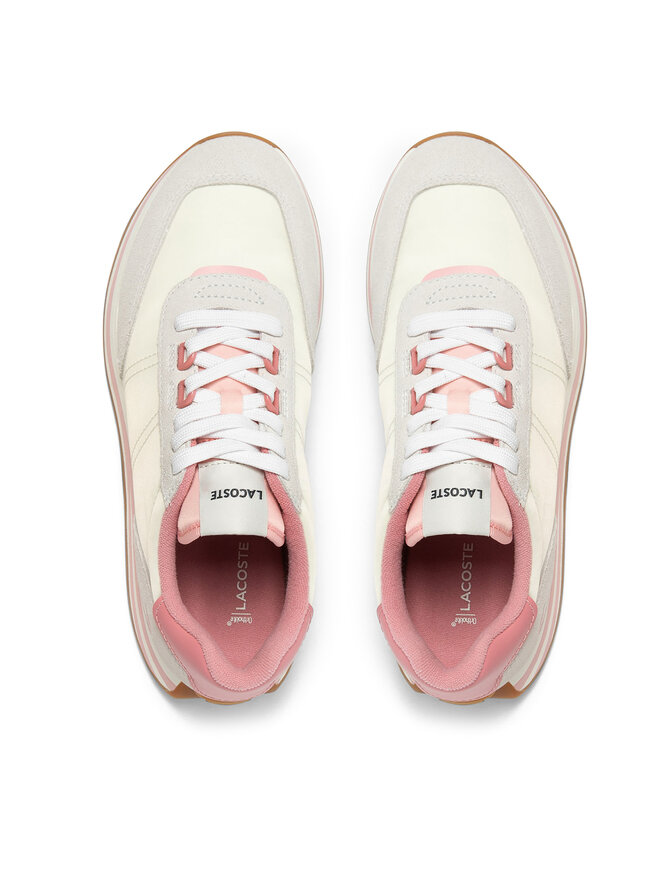 Lacoste Sneakersy Lacoste L-Spin Stripe Sole 747SFA0018 Écru