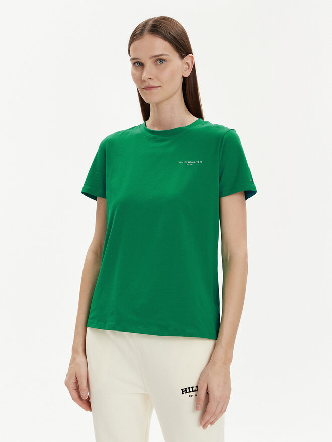 Tommy Hilfiger Tommy Hilfiger Футболка 1985 WW0WW37877 Зелений Regular Fit