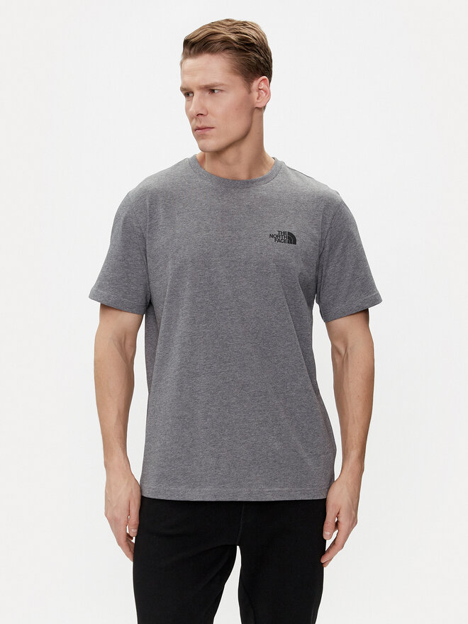 The North Face The North Face Marškinėliai Simple Dome NF0A87NG Pilka Regular Fit