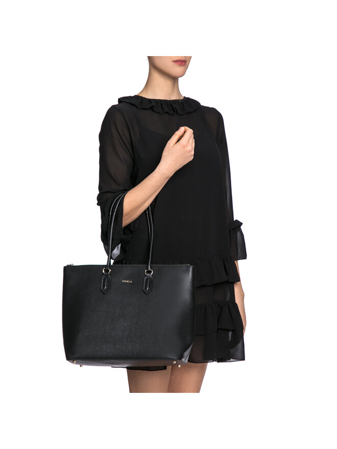 Furla Handtasche Furla Modello Base 942282 B BOA2 B30 Schwarz