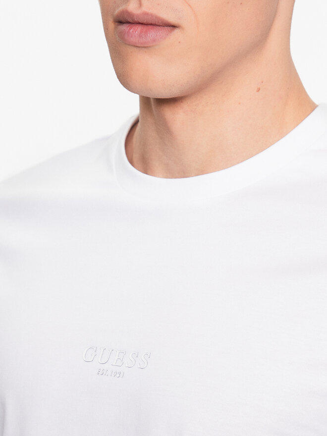 Guess Guess Marškinėliai M2YI72 I3Z14 Balta Slim Fit