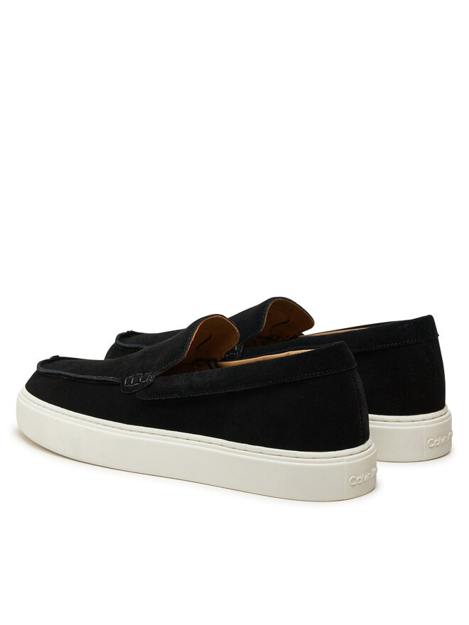 Calvin Klein Pusbačiai Calvin Klein Moccasin Suede HM0HM01794 Juoda