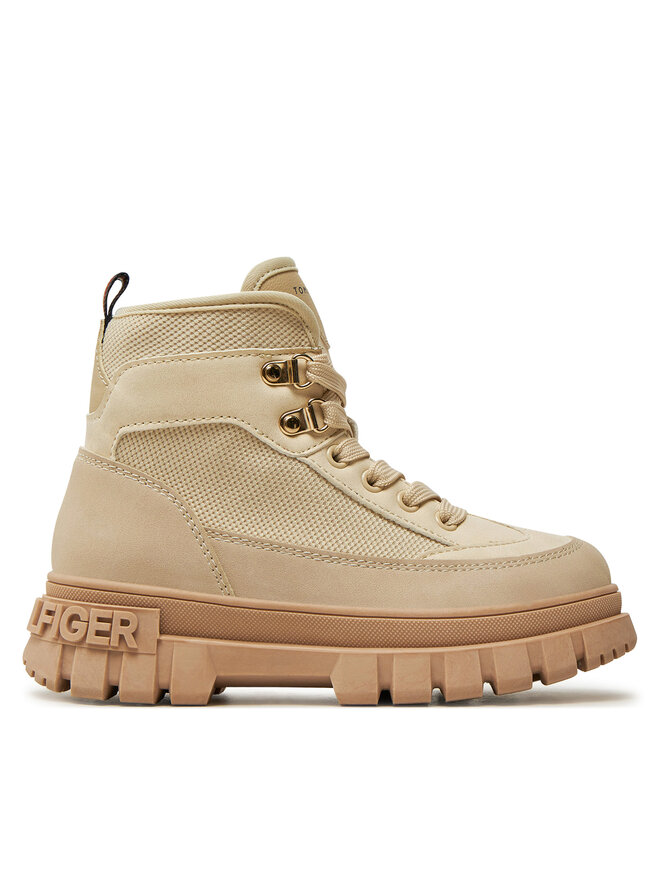 Tommy Hilfiger Polacchine Tommy Hilfiger Lace-Up Bootie T3A5-33602-1698 M Beige