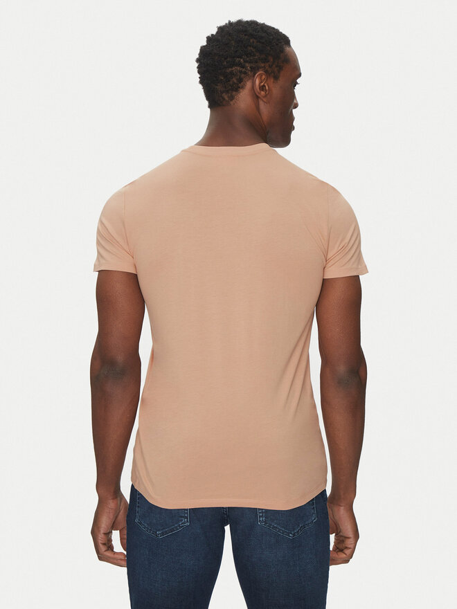 Lacoste Lacoste Marškinėliai TH6709 Smėlio Regular Fit