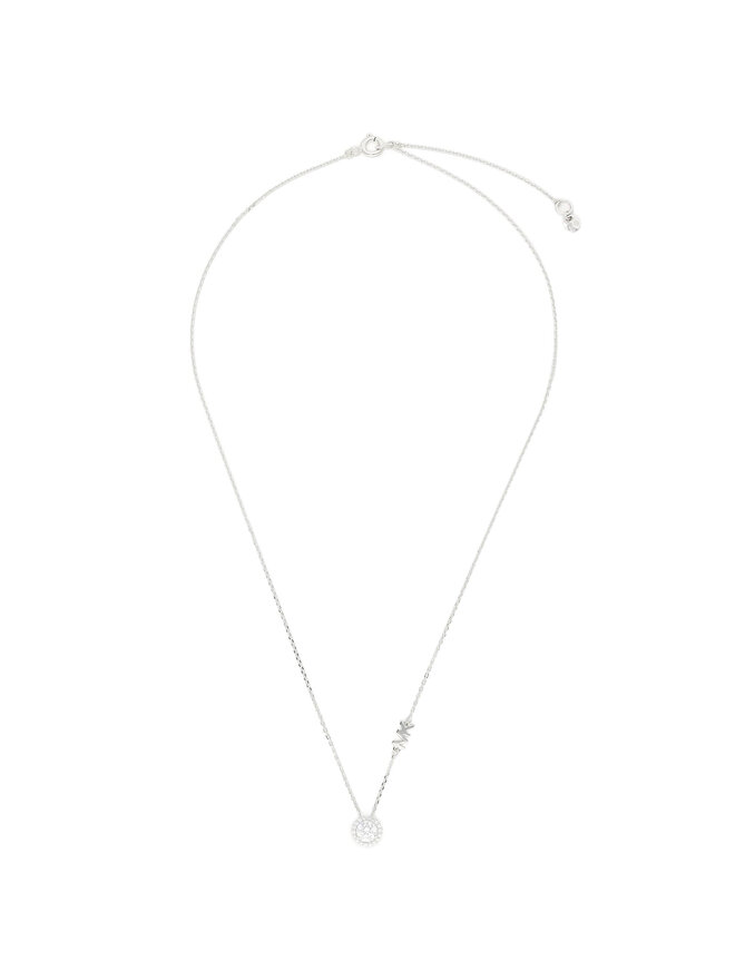 Michael Kors Ogrlica Michael Kors Pave Halo Necklace MKC1208AN040 Srebrna