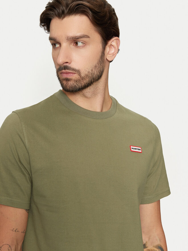 Hunter Hunter Póló Alvin HARM0039242 Khaki Regular Fit