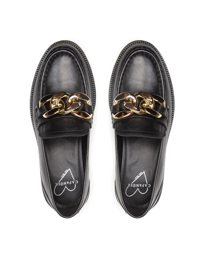 CAFèNOIR Loafersy CAFèNOIR C1XR1004 Czarny