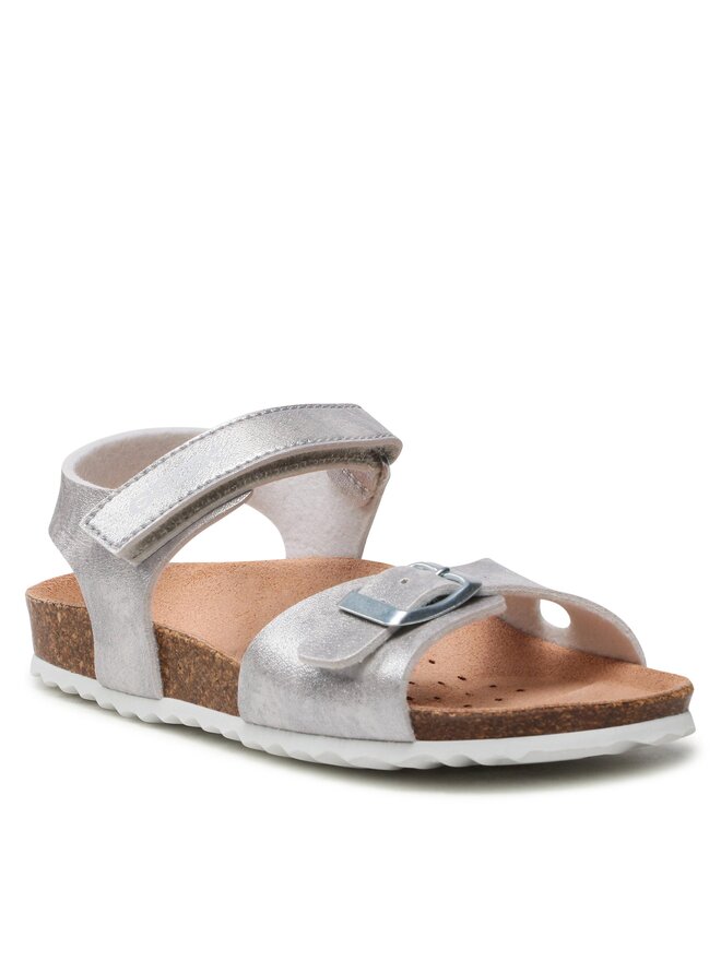 Geox Sandale Geox J Adriel Girl J028MC000BJC1007 S Srebrna