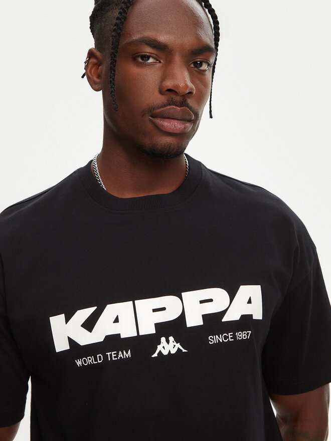 Kappa Kappa Camiseta Nhisso 351S5MW Negro Regular Fit