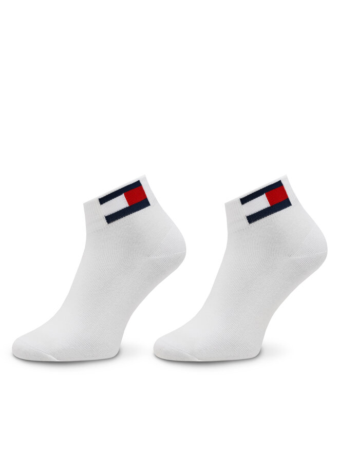 Tommy Jeans Комплект 2 чифта къси чорапи унисекс Tommy Jeans 701228223 Бял