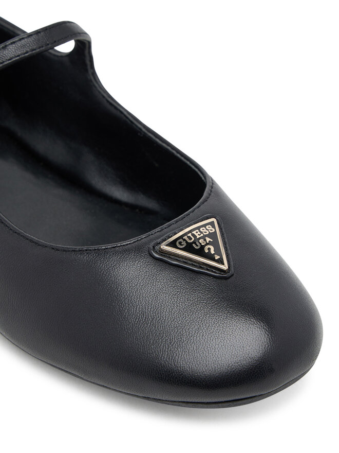 Guess Baleriny Guess FLTKLD LEA02 Czarny