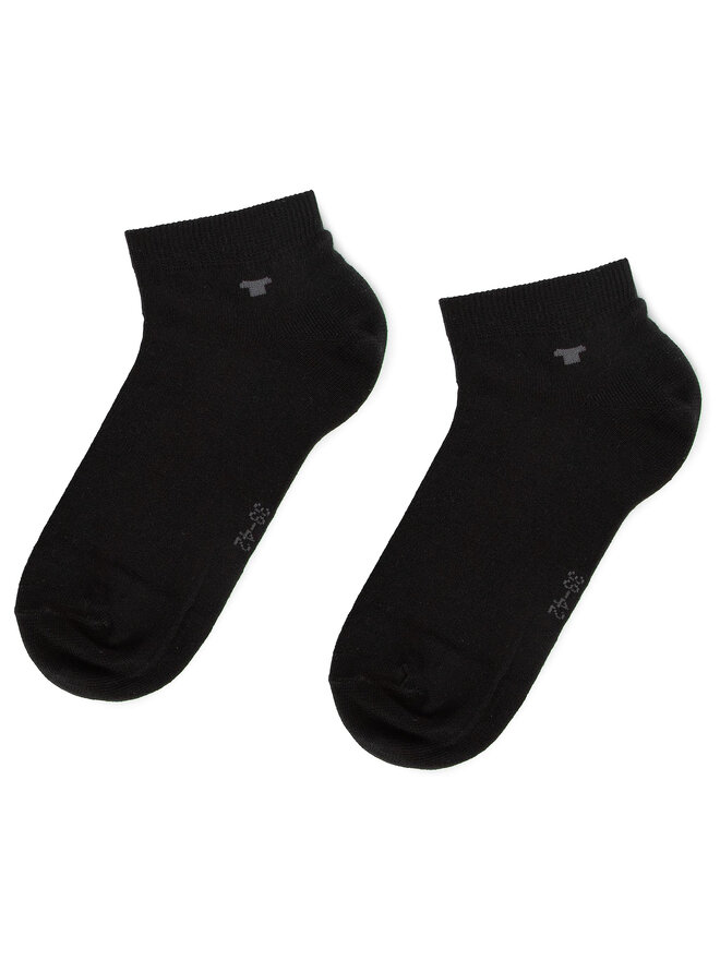 Tom Tailor Súprava 4 párov členkových ponožiek unisex Tom Tailor 9415 Čierna