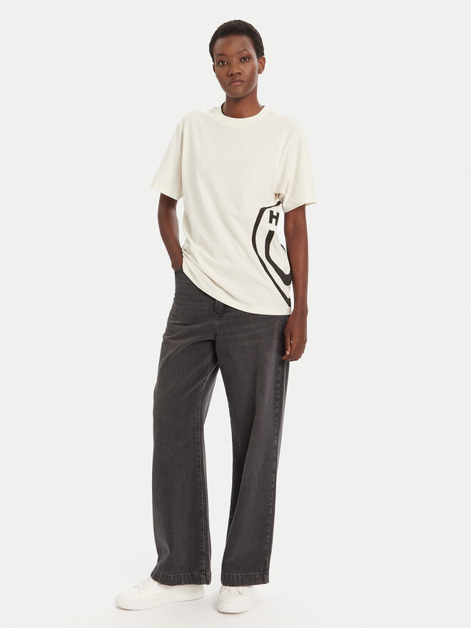 HUGO HUGO Camiseta Vintage 50545053 Écru Loose Fit