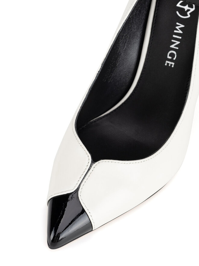 Eva Minge Pantofi cu toc subțire Eva Minge OLIVIA-V-375-121-1 Alb