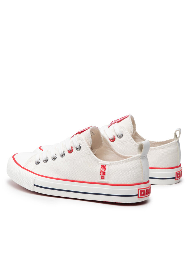 Big Star Shoes Plátenky Big Star Shoes JJ274123 Biela