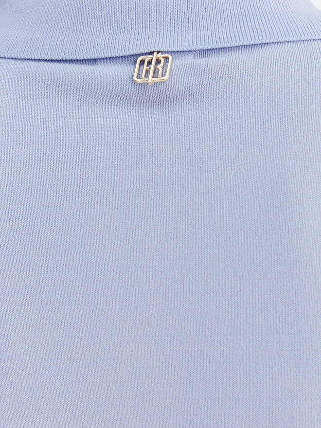 Fracomina Fracomina Поло FR26ST7003K524R9 Світло-синій Regular Fit