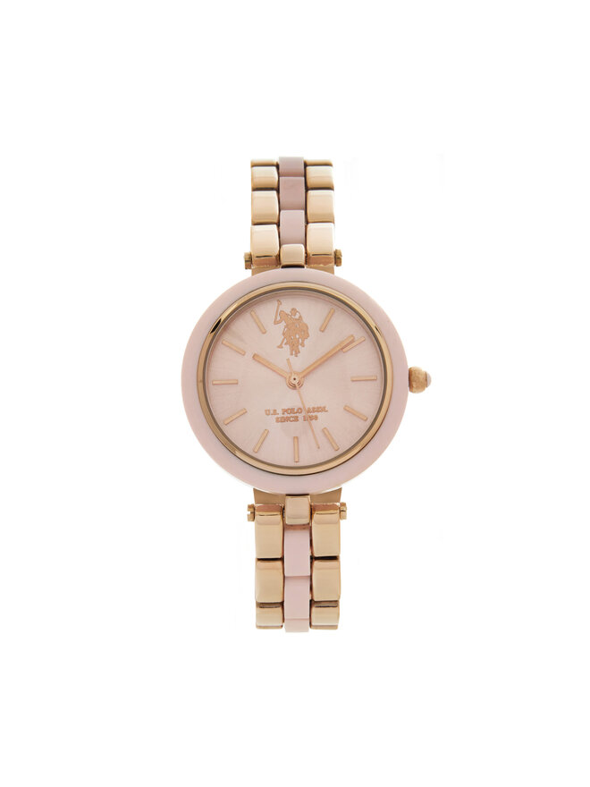 U.S. Polo Assn. Часовник U.S. Polo Assn. USP8359PK Златист