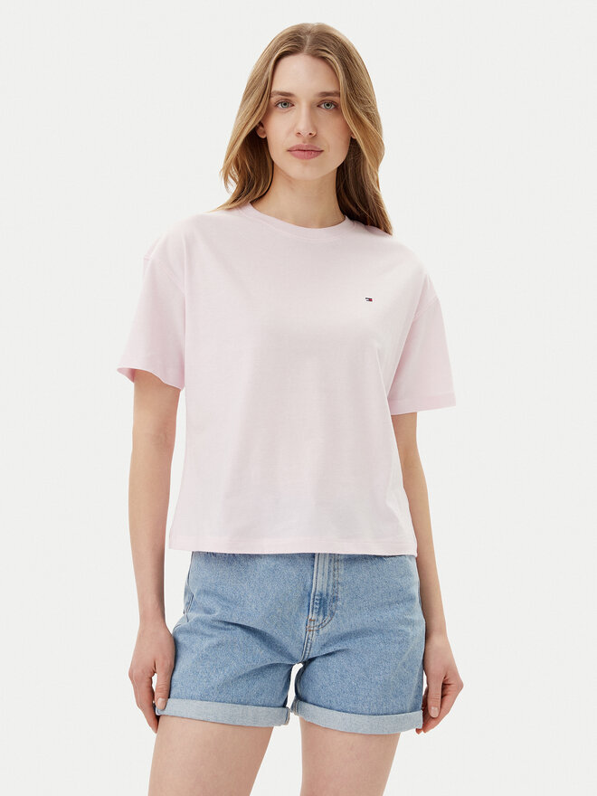 Tommy Hilfiger Tommy Hilfiger Camiseta UW0UW05763 Rosa Regular Fit