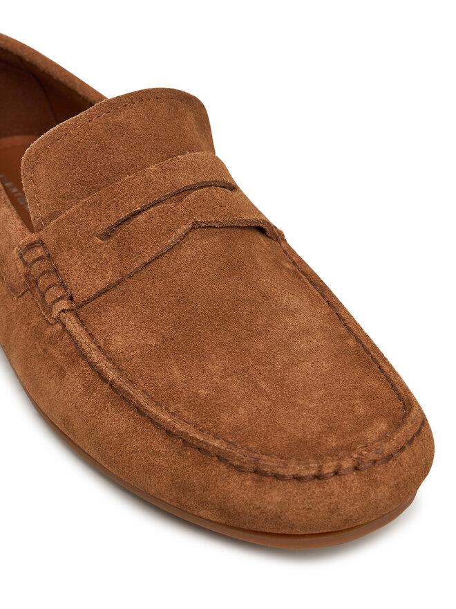 Tommy Hilfiger Mokasini Tommy Hilfiger Casual Hilfiger Suede Driver FM0FM04998 Rjava