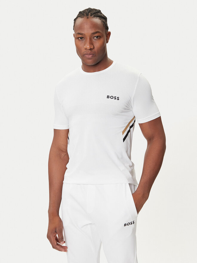 BOSS BOSS Camiseta Tech TOC 50543329 Blanco Slim Fit