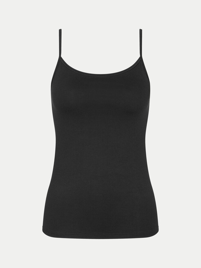 Triumph Triumph Top Sense Of Cotton 10224958 Schwarz Slim Fit