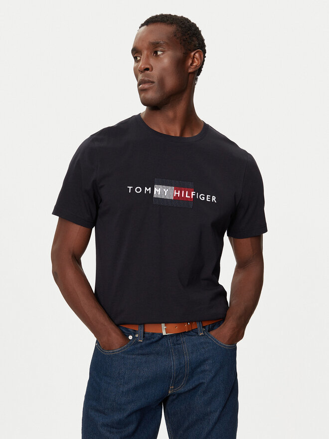 Tommy Hilfiger Tommy Hilfiger Póló MW0MW36455 Sötétkék Regular Fit