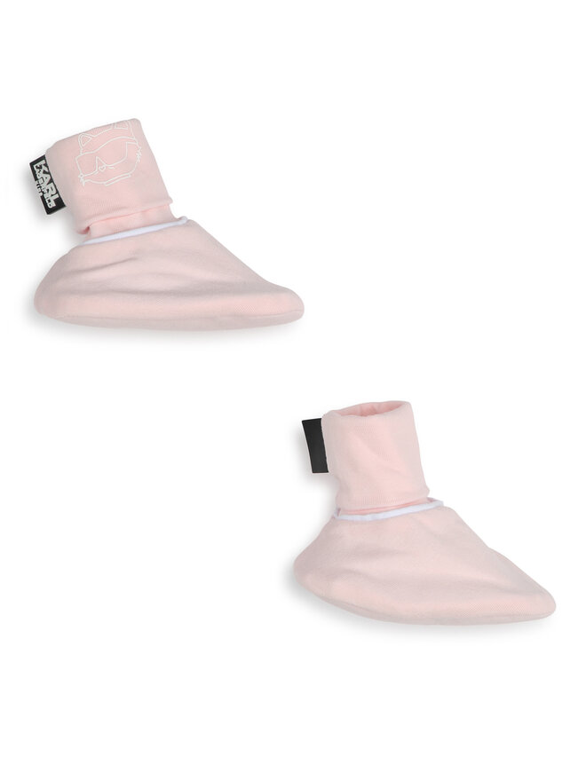 Karl Lagerfeld Kids Комплект шапка и чорапи Karl Lagerfeld Kids Z30180 Розов