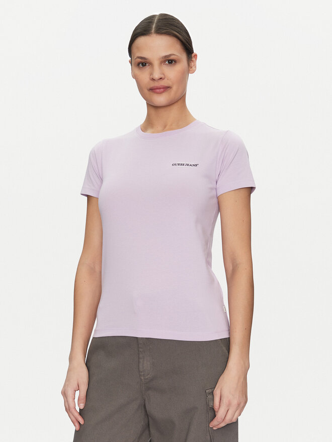 Guess Jeans Guess Jeans Camiseta W4YI02 J1314 Violeta Slim Fit
