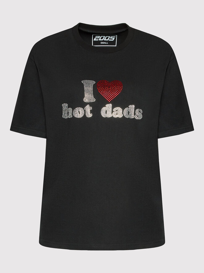 2005 2005 T-Shirt Unisex Hot Dads Μαύρο Regular Fit