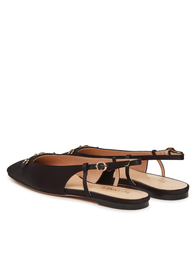 TWINSET Sandały TWINSET 251TCP082 Czarny