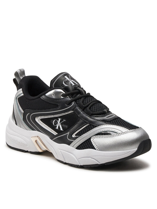 Calvin Klein Jeans Zapatillas Calvin Klein Jeans Retro Tennis Low Lace Mh Ml Mr YW0YW01381 Negro