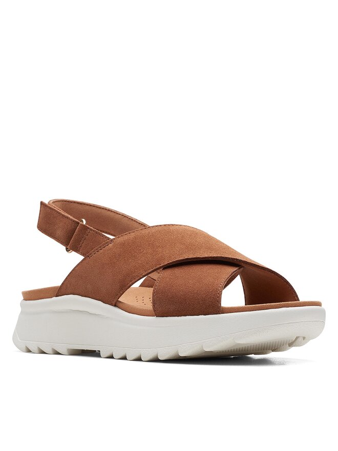 Clarks Sandały Clarks DashLite Wish 26171950 Brązowy