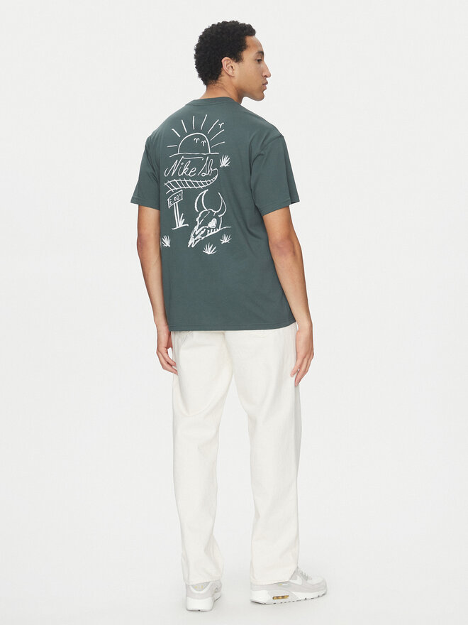 Nike Nike Marškinėliai FZ5281 Žalia Regular Fit