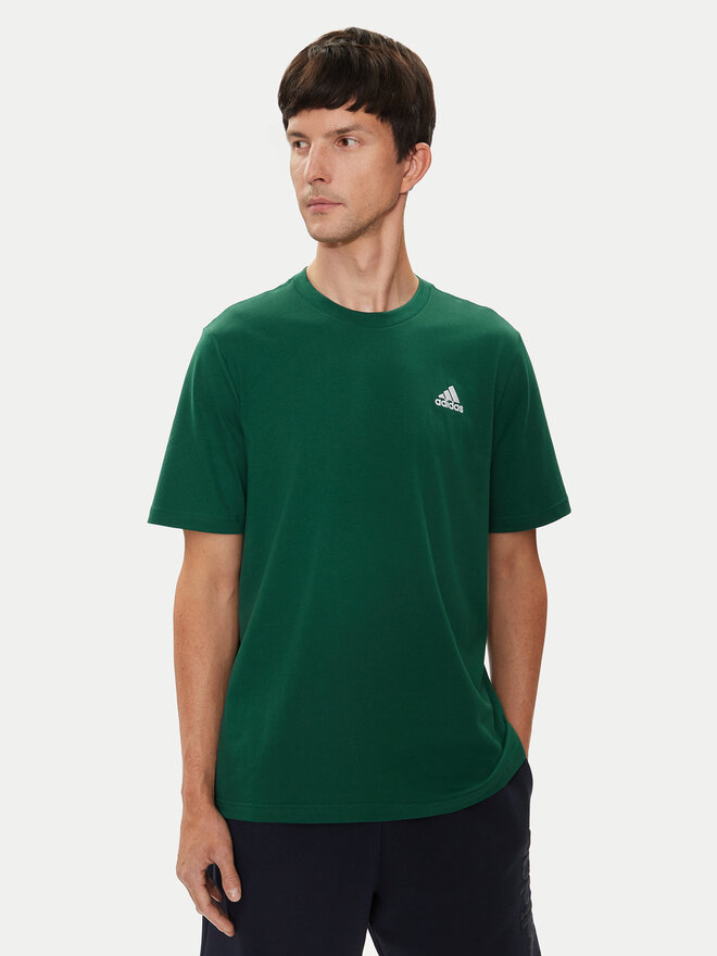 adidas adidas Camiseta Essentials Single Jersey Embroidered Small Logo IJ6111 Verde Regular Fit