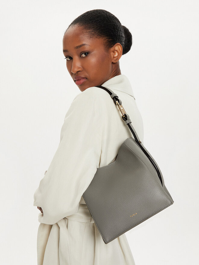 Furla Handtasche Furla Nuvola Bucket Bag Mini WB01373-HSF000-3291S Grau