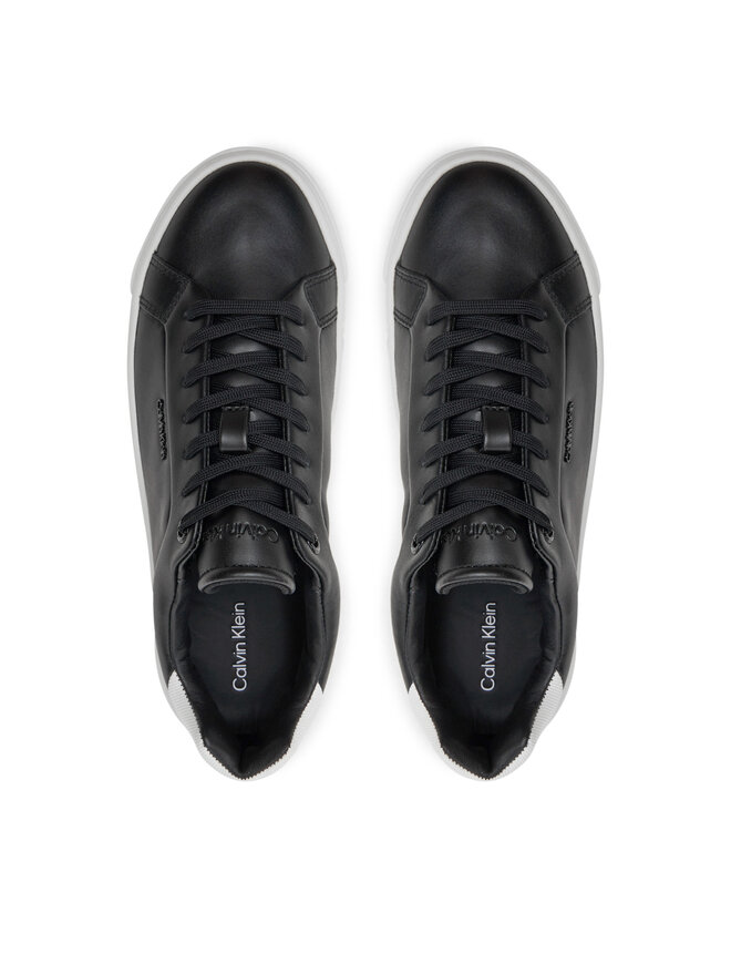 Calvin Klein Zapatillas Calvin Klein Cupsole Lace Up W/Ml Lth HW0HW02201 Negro