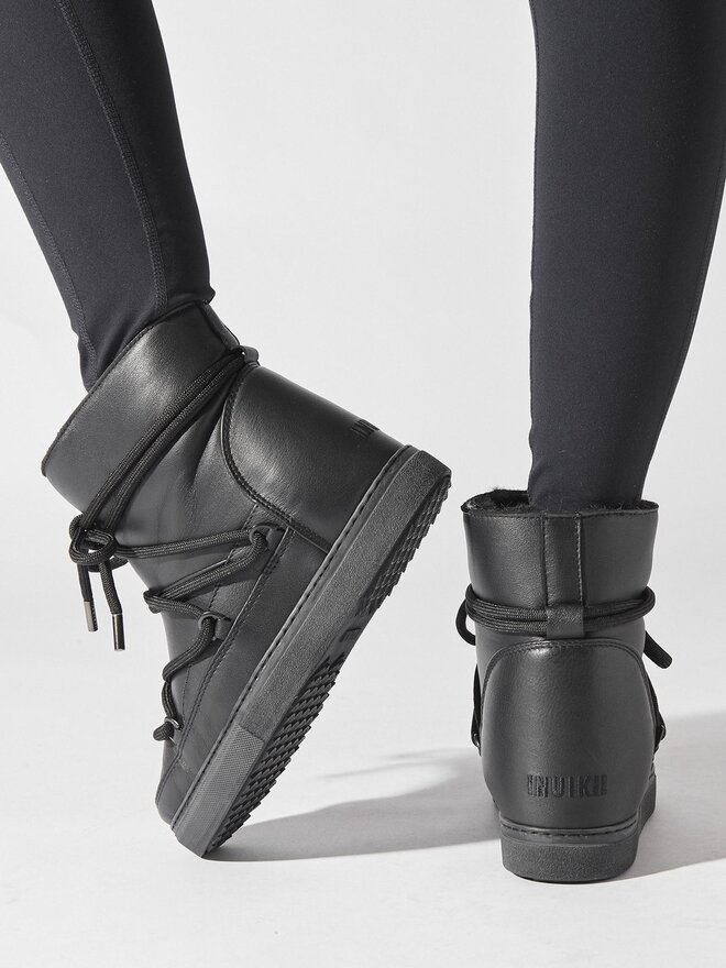 Inuikii Stivali da neve Inuikii Full Leather 75203-087 Nero