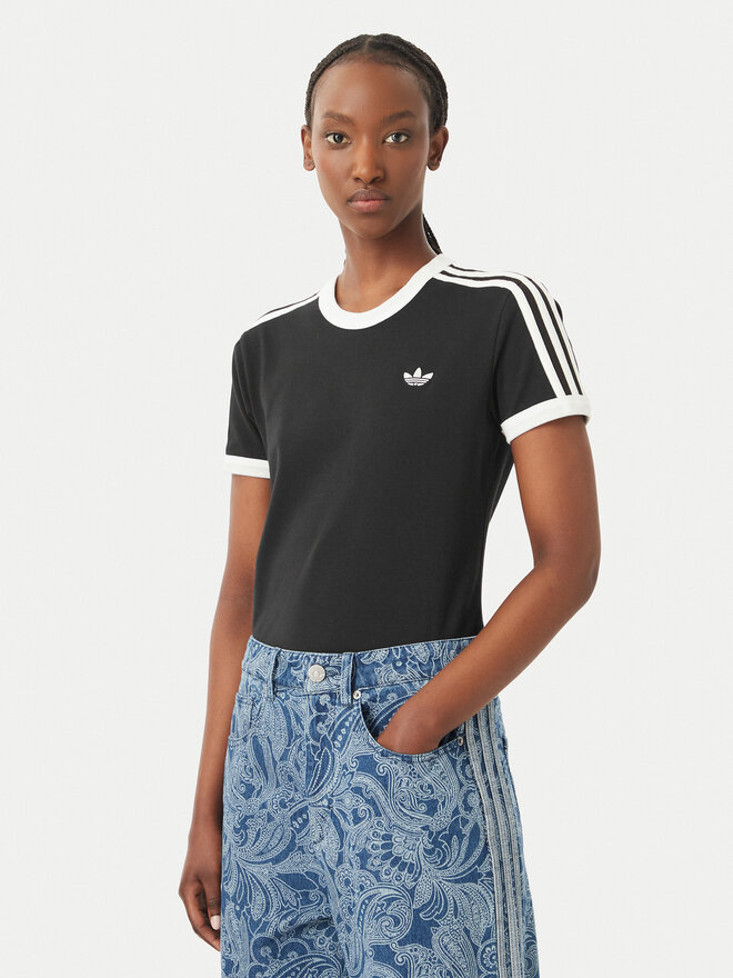 adidas adidas Футболка 3 Stripes KD7980 Чорний Regular Fit