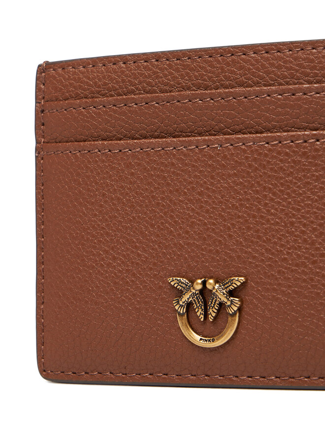 PINKO Чохол для кредиток PINKO Card Holder Simply AI 25-26 PCPL 103762 A29Q Коричневий