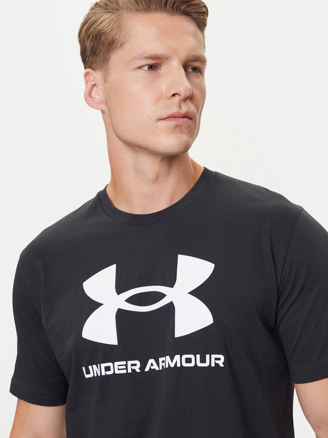 Under Armour Under Armour T-Shirt Ua Sportstyle Logo Update Ss 1382911-001 Schwarz Loose Fit