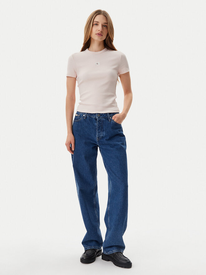 Calvin Klein Jeans Calvin Klein Jeans T-Shirt J20J225245 Rosa Slim Fit