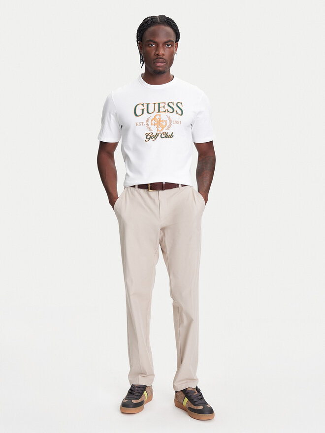 Guess Guess Marškinėliai M5YI22 K8FQ4 Balta Regular Fit